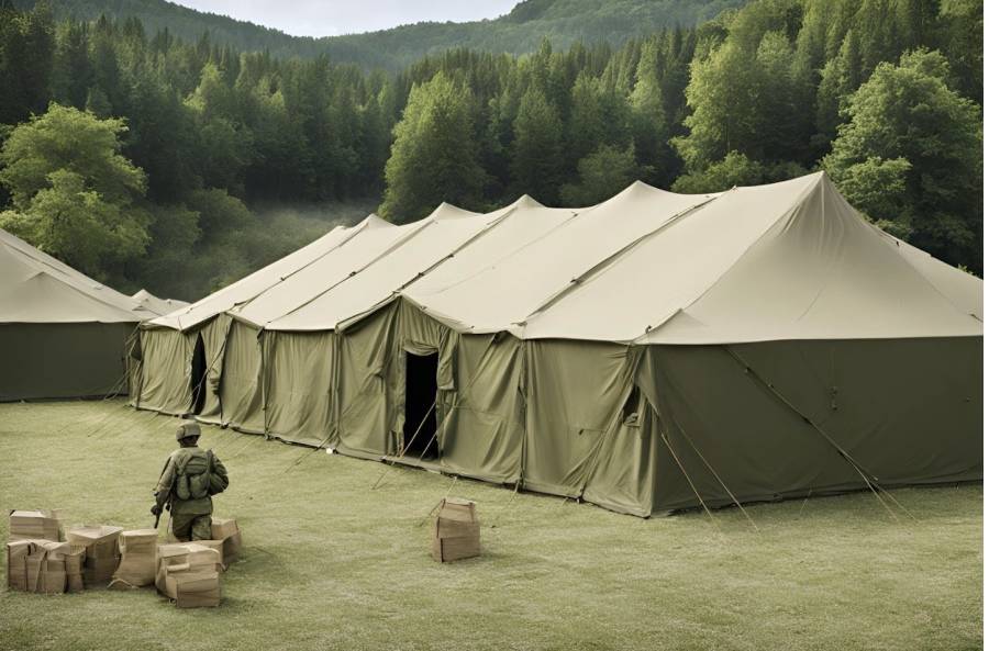 military tents